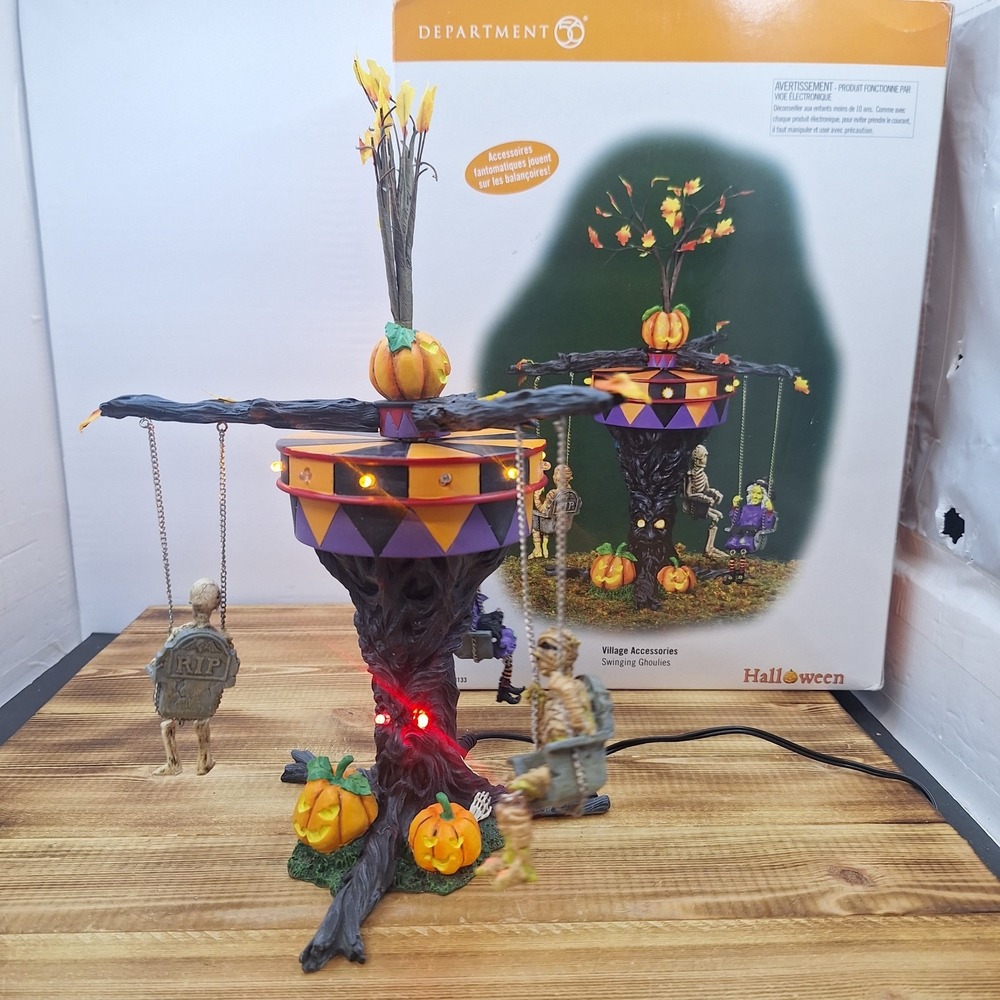 Department 56 Swing Ghoulies Snow Village Halloween
